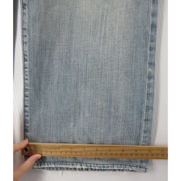 7 For All Mankind Jeans 34 Relaxed Baggy Loose Distressed Button Fly * - Picture 6 of 15